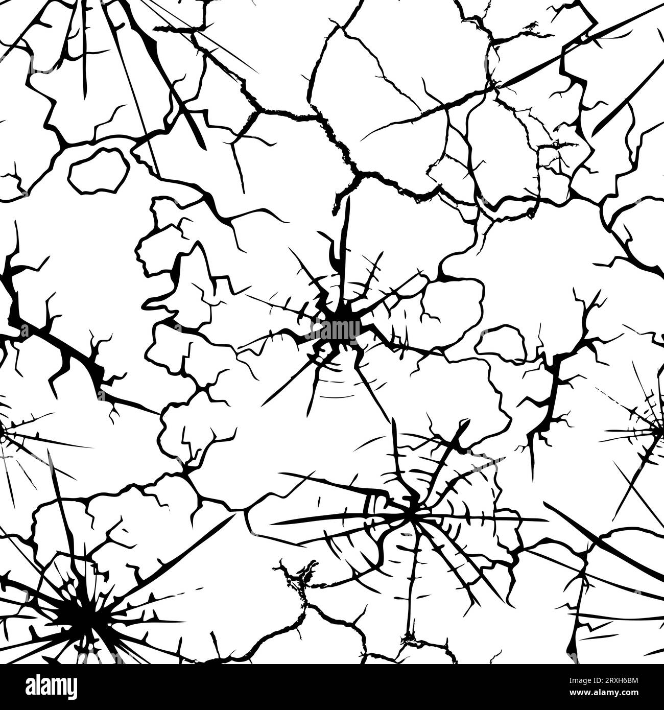 Texture Grunge de détresse. Fissures motif sans couture. Illustration vectorielle Illustration de Vecteur