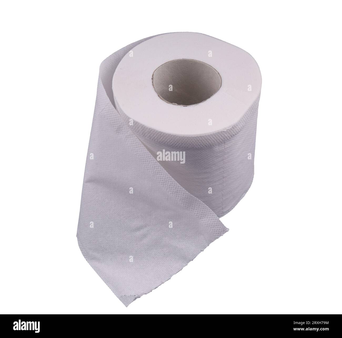 un rouleau de papier toilette sur un fond transparent Banque D'Images