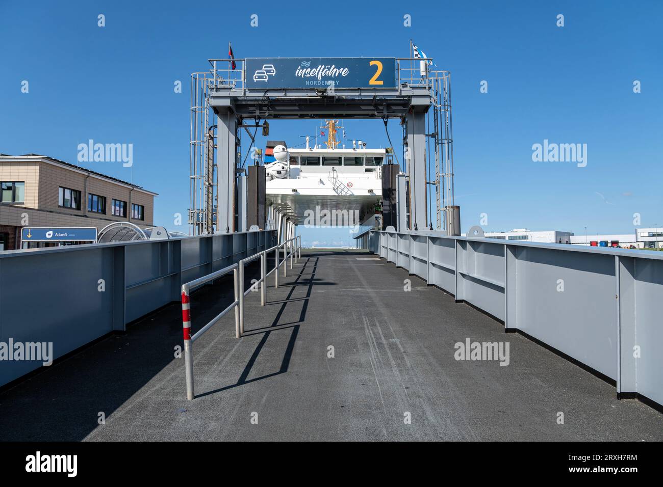embarcadère pour le ferry vers Norderney à Norddeich, Allemagne Banque D'Images