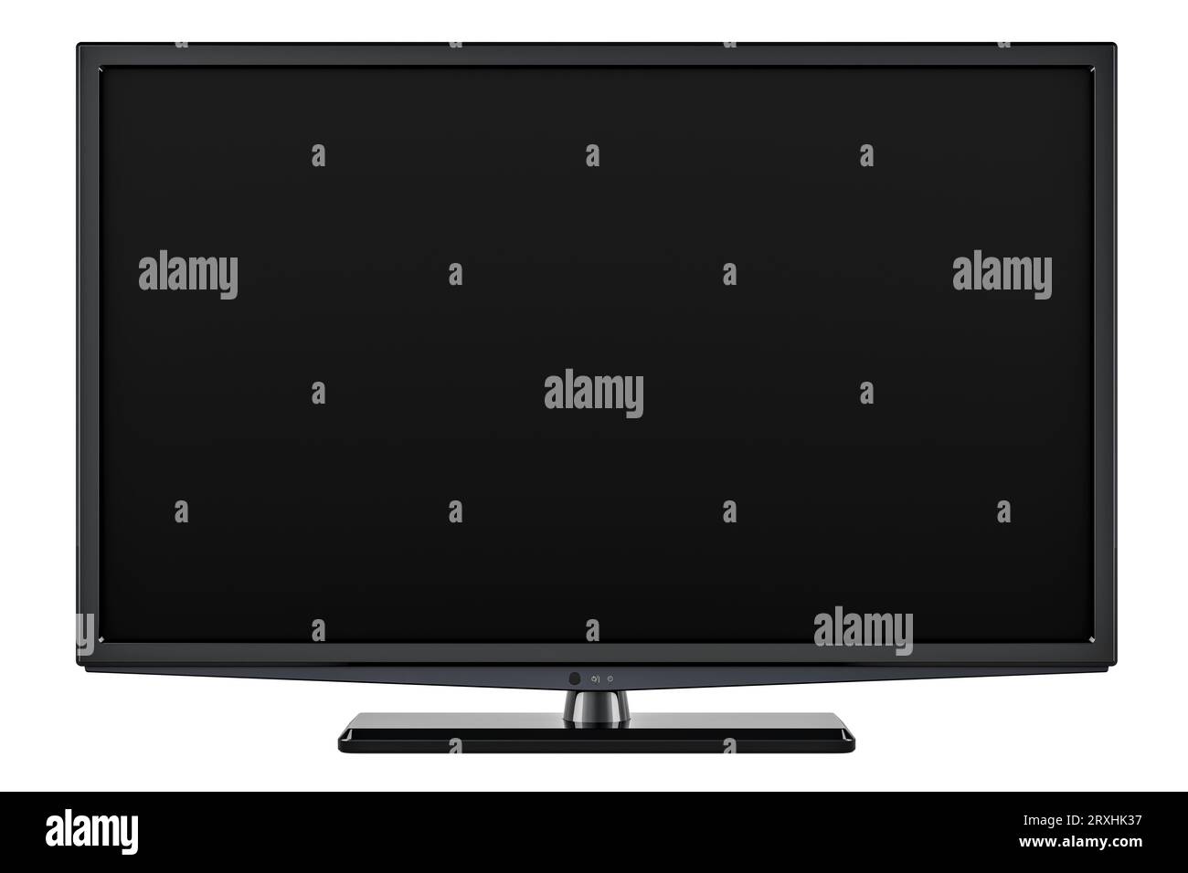 Téléviseur à écran plat LED, téléviseur Smart TV. Rendu 3D isolé sur fond blanc Banque D'Images Téléviseur à écran plat LED, téléviseur Smart TV. Rendu 3D isolé sur fond blanc Banque D'Images