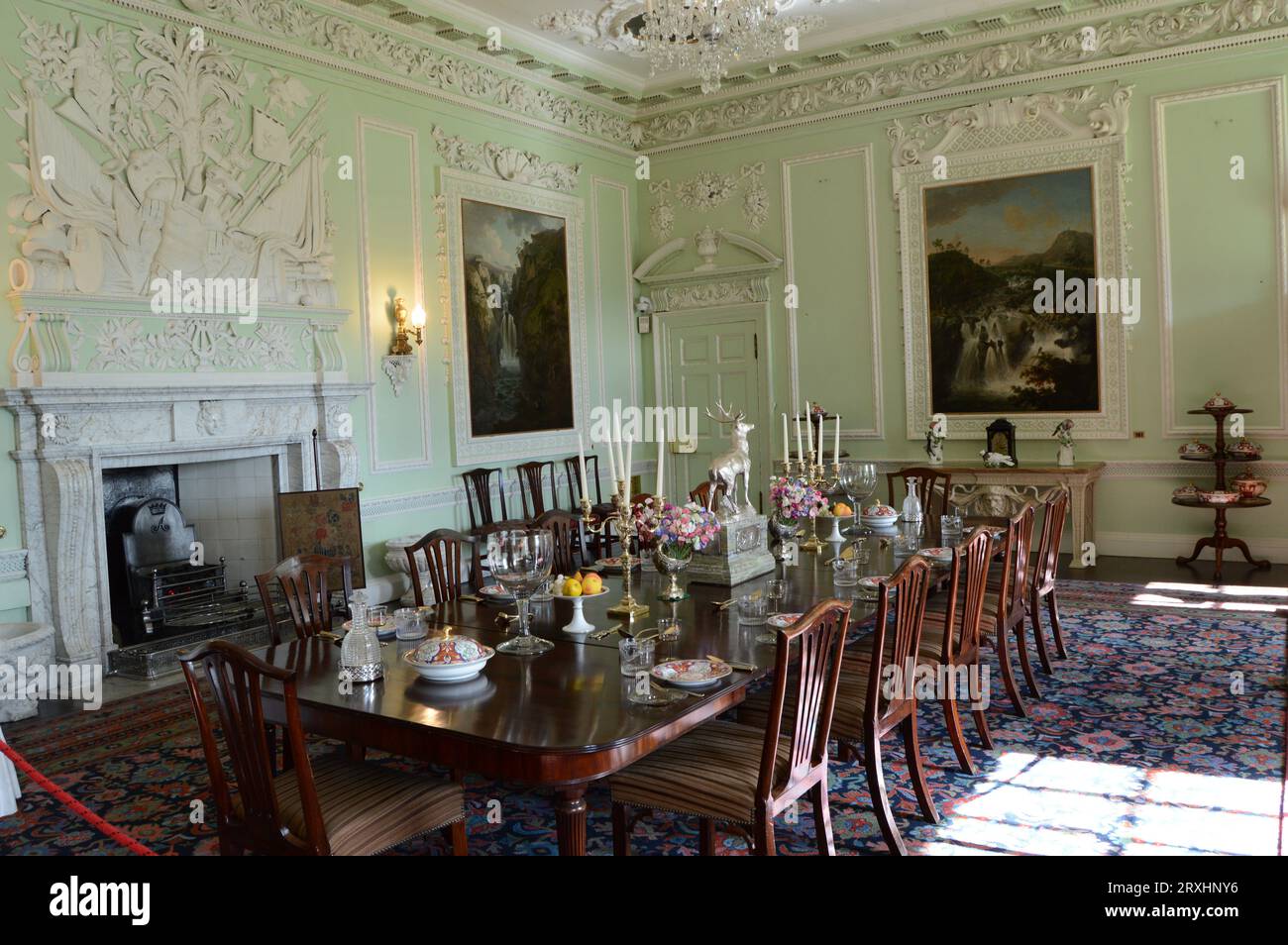 Cuisine fine au Blair Castle, Blair Atholl Banque D'Images