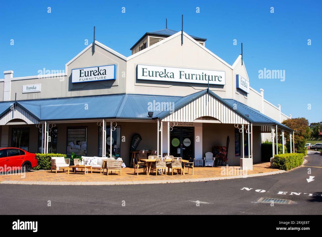 Magasin Eureka Furniture sur Goonoo Goonoo Road Tamworth. Banque D'Images