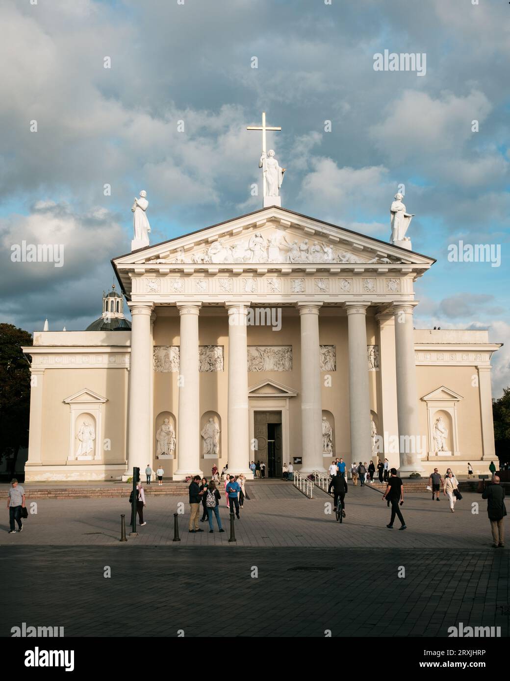 Architecture de la cathédrale de Vilnius à Vilnius, Lituanie Banque D'Images