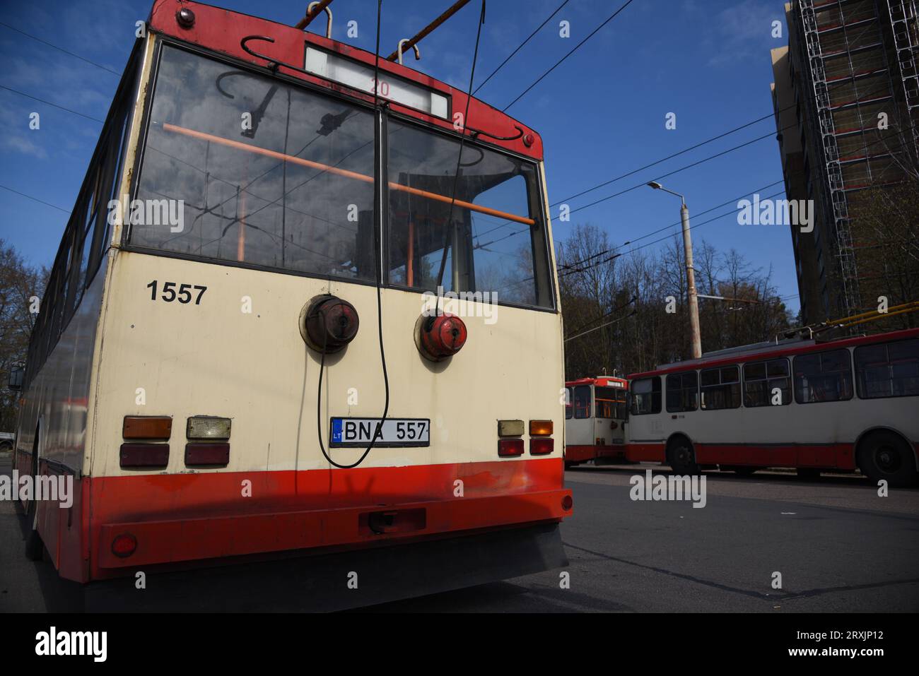 Trolleybus Skoda 14Tr03 des VIP Potsdam numéro 980 au term