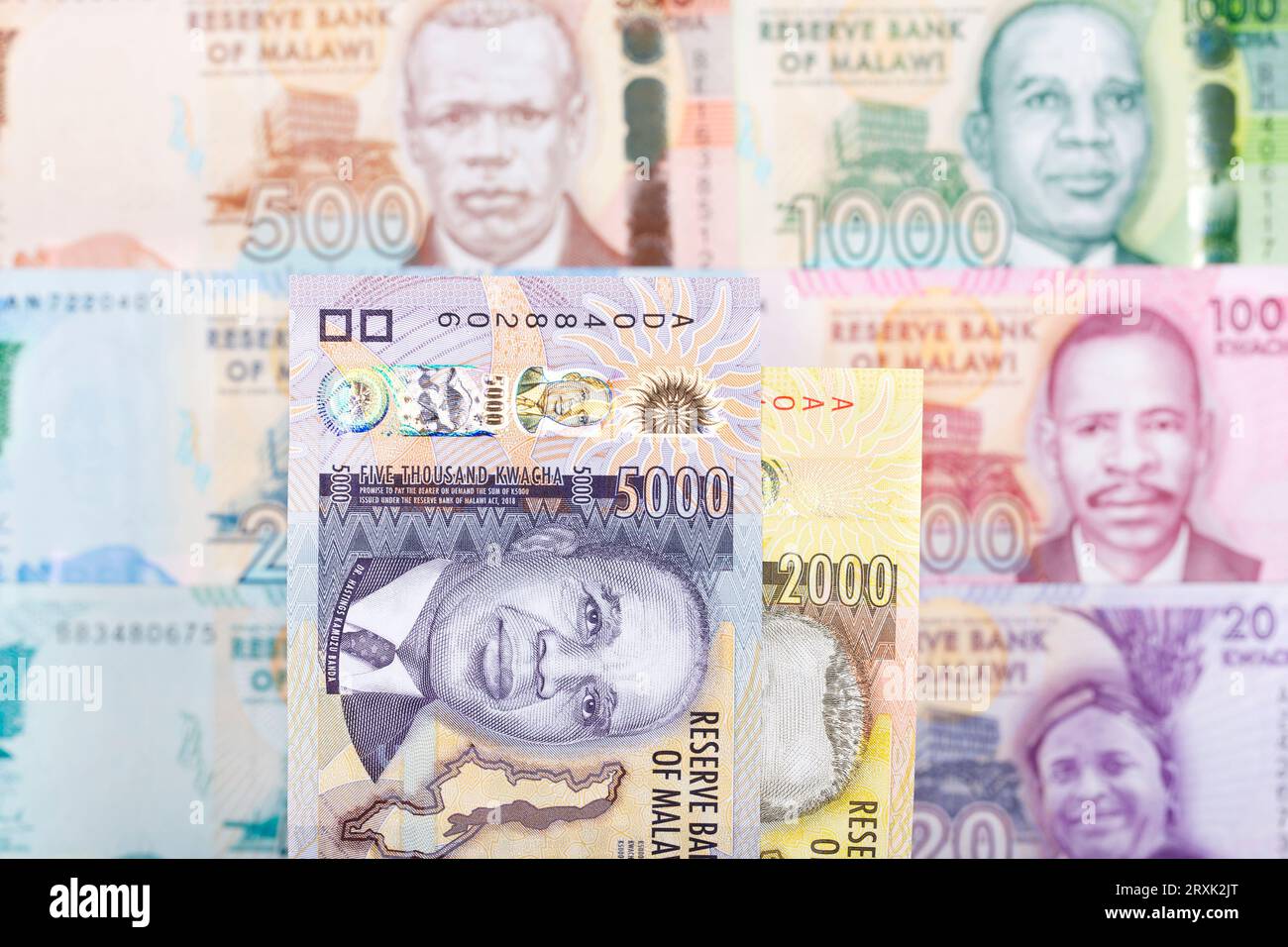 Malawian Money - kwacha un contexte d'affaires Banque D'Images