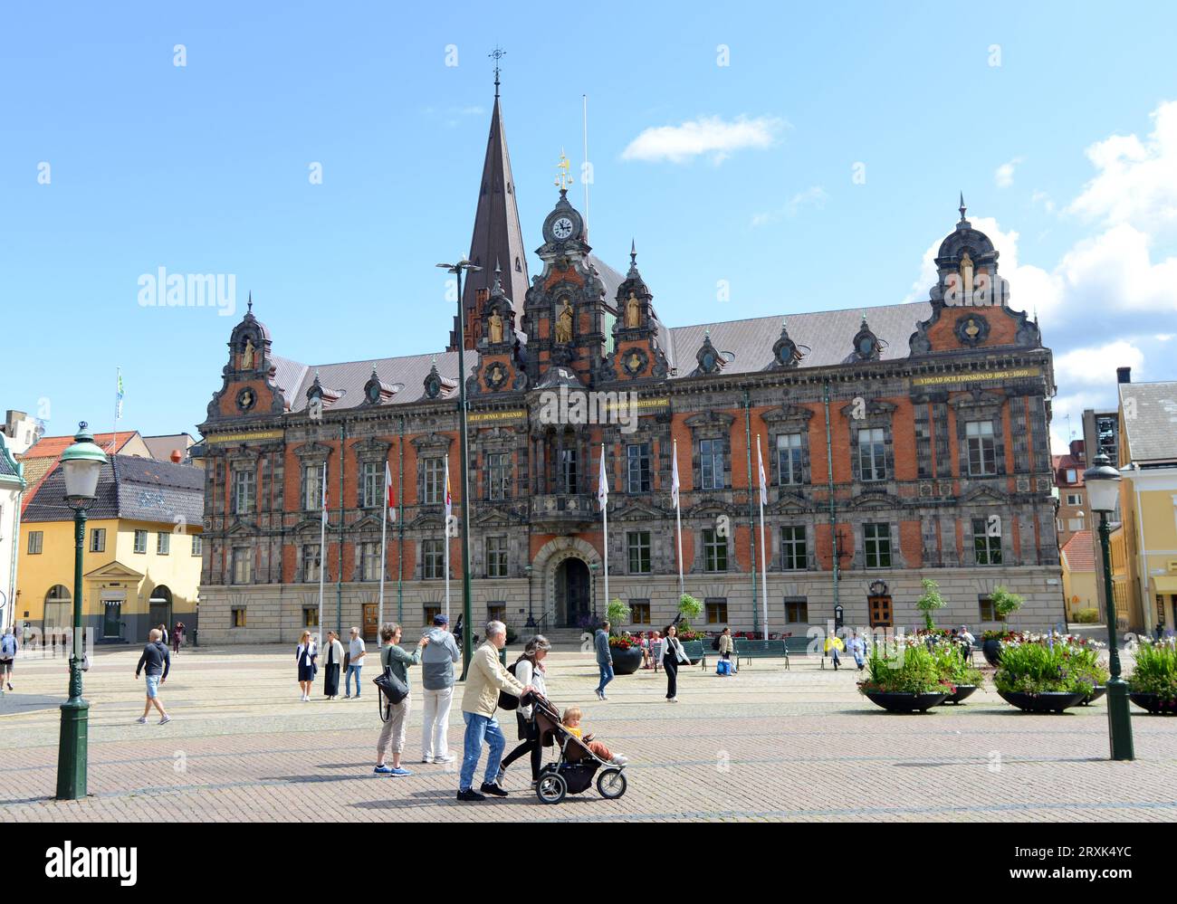 L'ancien hôtel de ville de Malmö à Stortorget dans la vieille ville historique. Malmö , Suède. Banque D'Images