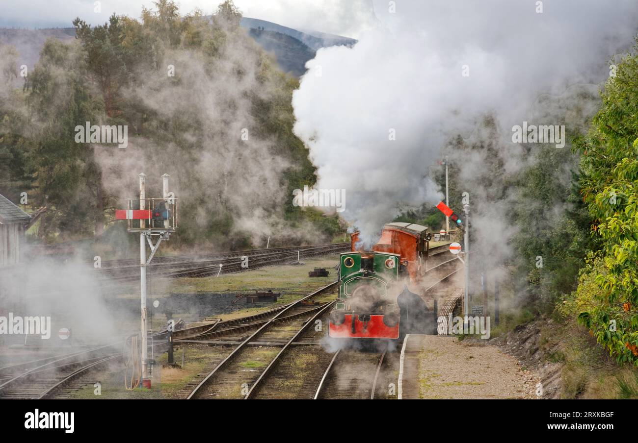 Bateau de Garten rallye des nuages de vapeur blanche du moteur vert bon Accord Banque D'Images
