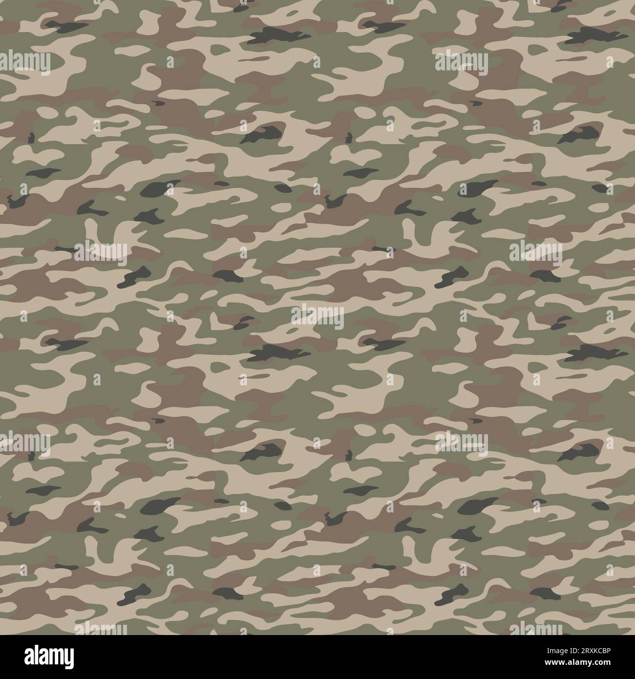 Motif sans couture de vecteur de camouflage d'armée, fond de camouflage Illustration de Vecteur