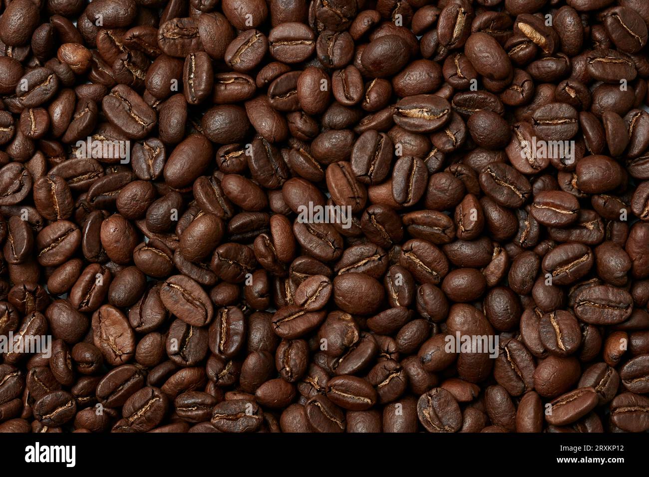 Les grains de café plein cadre Banque D'Images