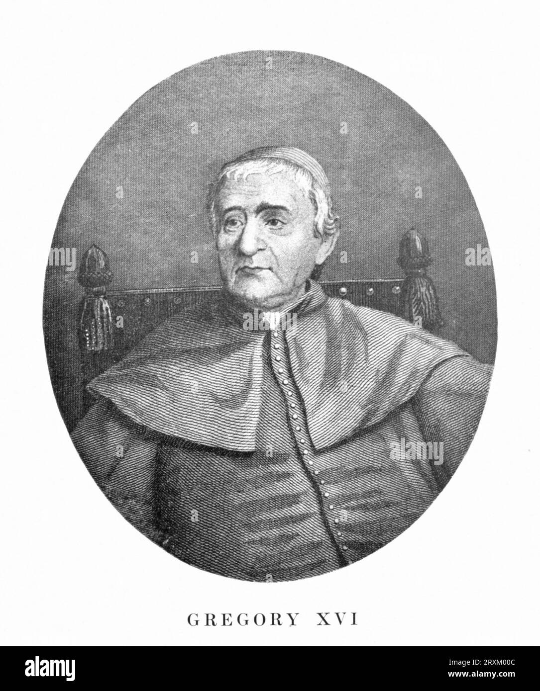Gregor XVI (geboren 18. Septembre 1765 à Belluno, Republik Venedig, verstorben 1. Juni 1846 in ROM, bürgerlicher Name Bartolomeo Alberto Cappellari) war von 1831 bis zu seinem Tod Papst, Historisch, digital restaurierte Reproduktion von einer Vorlage aus dem 19. Jahrhundert / Grégoire XVI (né le 18 septembre 1765 à Belluno, République de Venise, décédé le 1 juin 1846 à Rome, nom civil Bartolomeo Alberto Cappellari) a été pape de 1831 jusqu'à sa mort, historique, reproduction restaurée numériquement à partir d'un original du 19e siècle Banque D'Images
