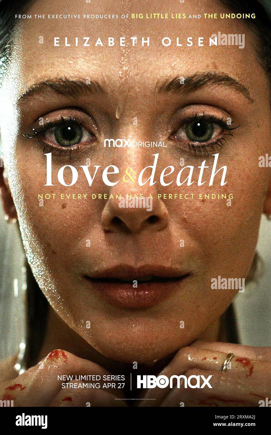 Affiche Love & Death Elizabeth Olsen Banque D'Images