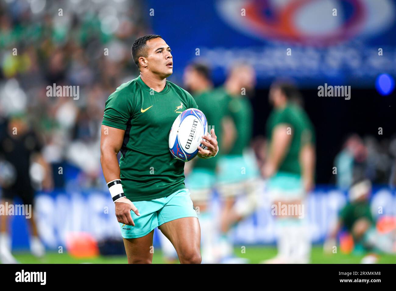 Cheslin Kolbe lors de la coupe du monde RWC 2023, match de rugby à XV ...