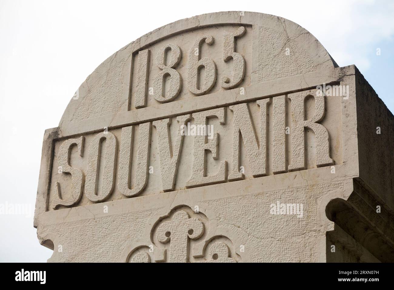 Commémoration du souvenir pierre commémorative datée de 1865, date à laquelle le fils du tsar est mort d'une méningite, sur le site de la cathédrale orthodoxe Saint-Nicolas de Nice (cathédrale orthodoxe Saint-Nicolas de Nice, cathédrale orthodoxe russe en France). (135) Banque D'Images