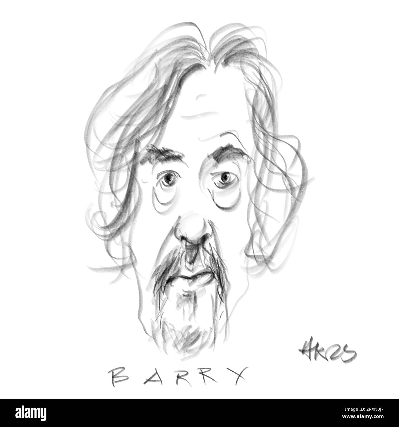 Portrait de l'auteur Barry Banque D'Images