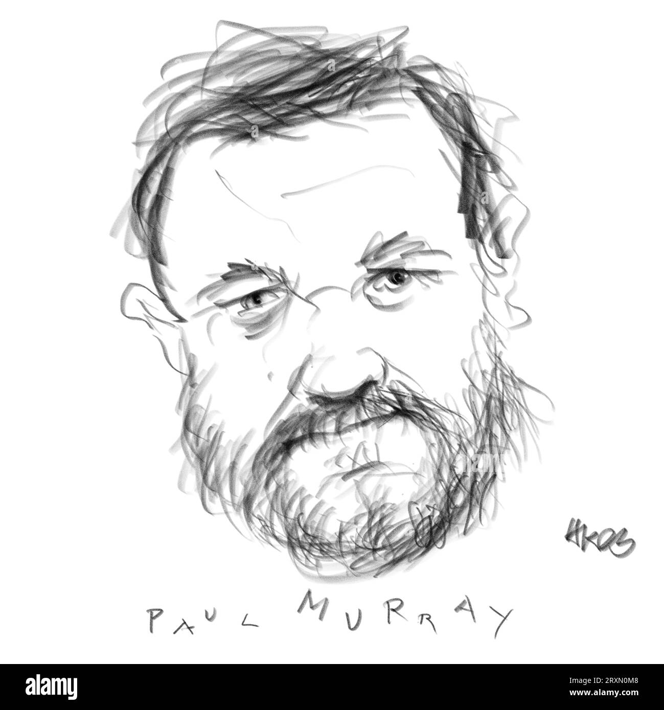 Portrait de l'auteur Paul Murray Banque D'Images