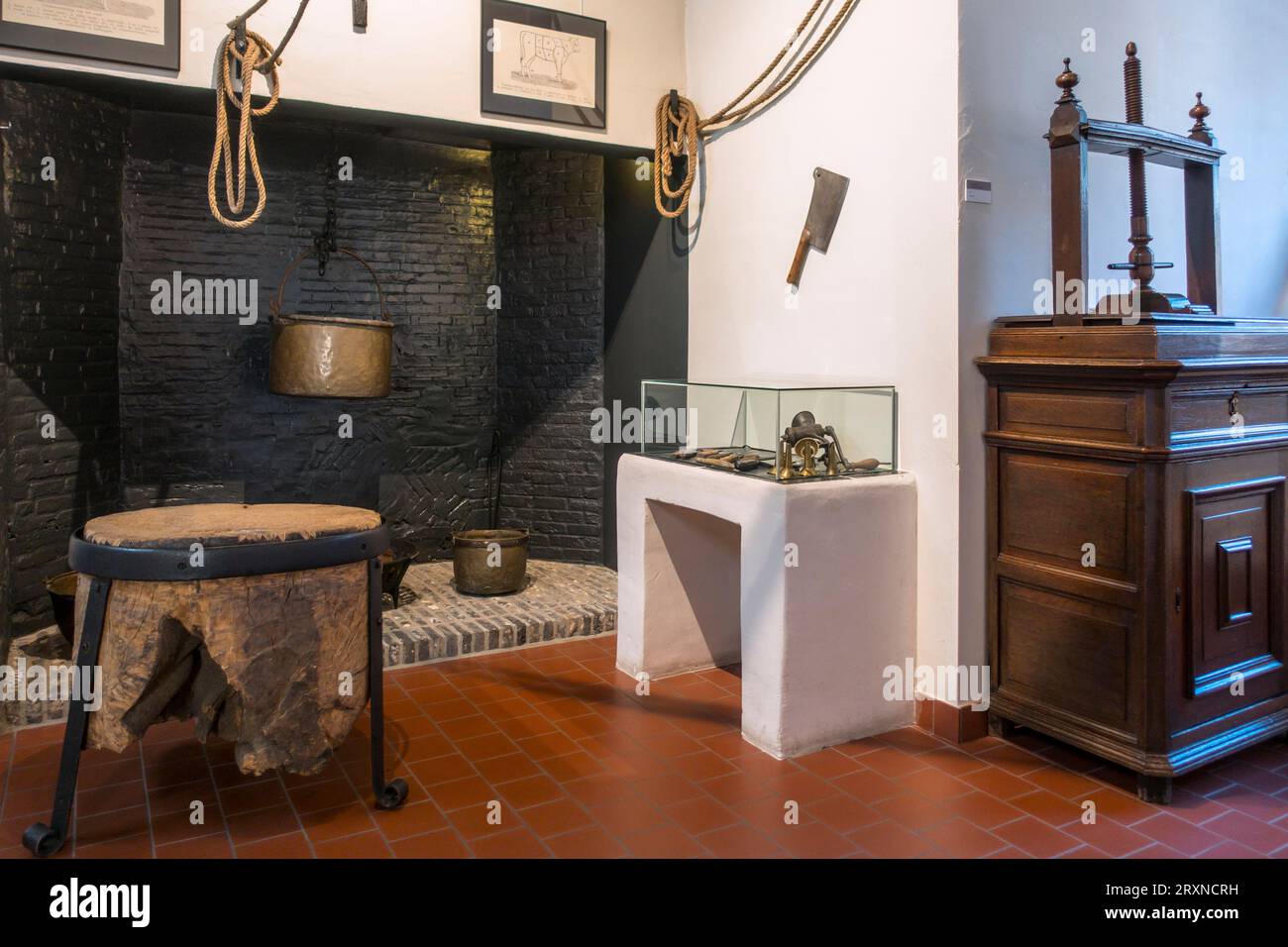 Gasthuismueum / Musée hospitalier Augustinien / 17e siècle Geel Hospice pour malades mentaux dans la ville Geel, province d'Anvers, Flandre, Belgique Banque D'Images