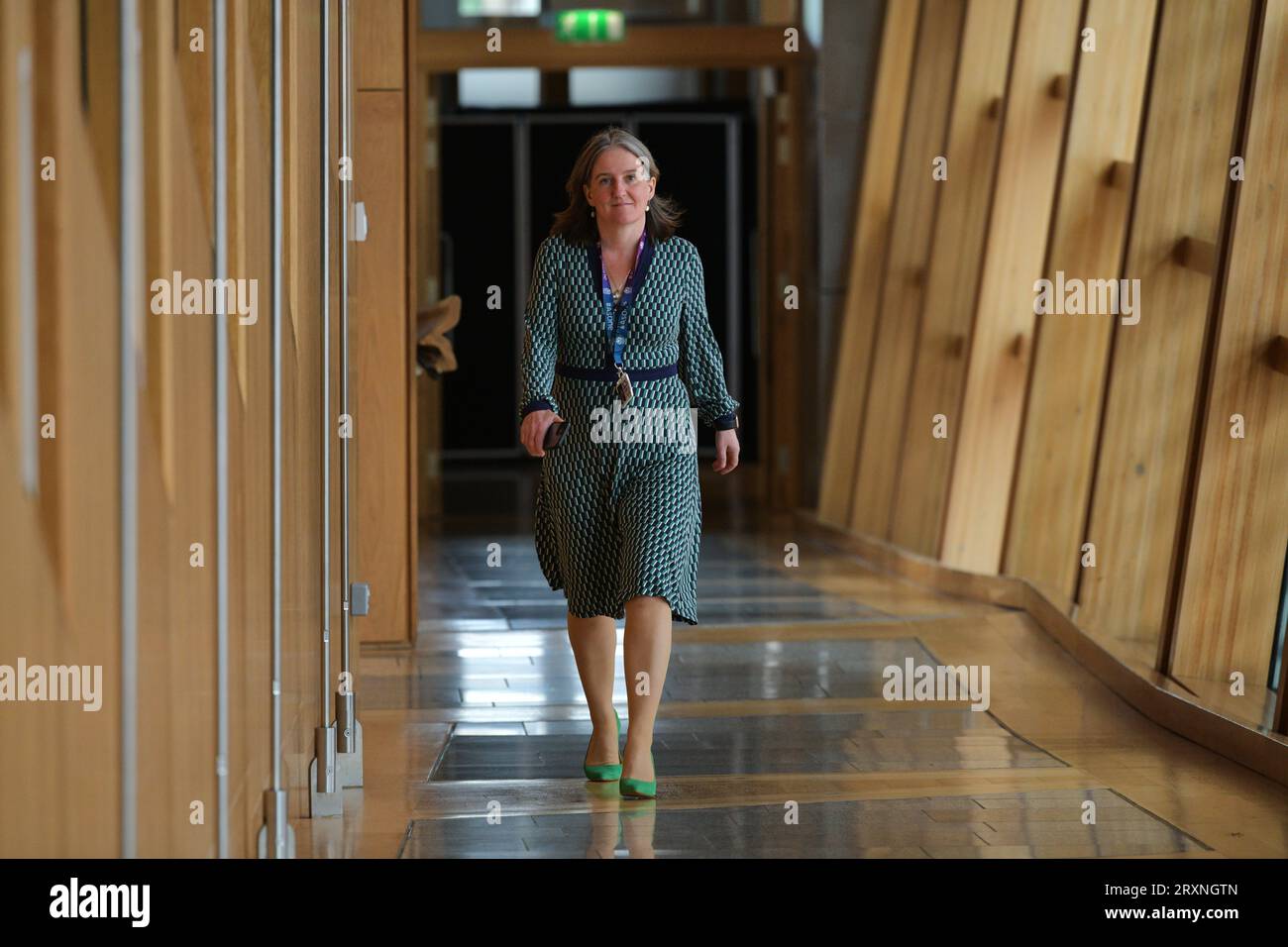 Édimbourg Écosse, Royaume-Uni 26 septembre 2023. Maree Todd MSP Scottish National Party au Parlement écossais. crédit sst/alamy live news Banque D'Images