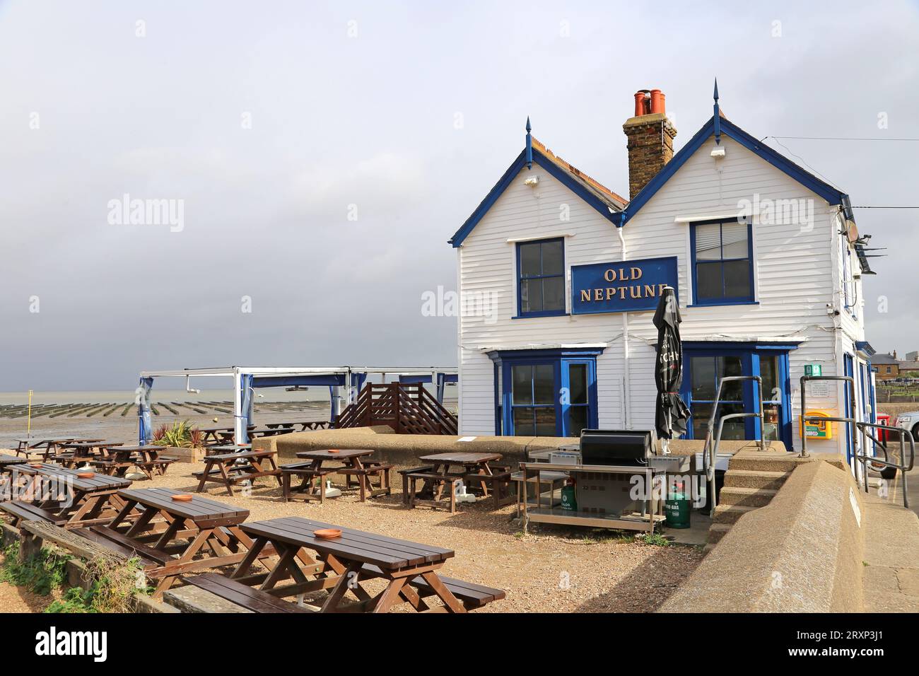 Old Neptune pub, Marine Terrace, Island Wall, Whitstable, Kent, Angleterre, Grande-Bretagne, Royaume-Uni, Royaume-Uni, Europe Banque D'Images