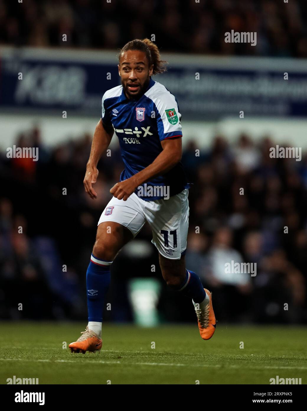 Ipswich, Royaume-Uni. 26 septembre 2023. Ipswich Town's Marcus Harness lors de l'Ipswich Town FC contre Wolverhampton Wanderers FC Carabao Cup, Round 3 Match à Portman Road, Ipswich, Royaume-Uni le 26 septembre 2023 Credit : Every second Media/Alamy Live News Banque D'Images