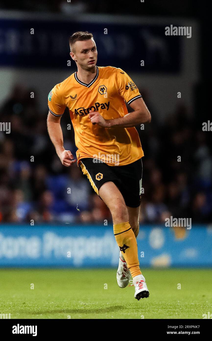 Ipswich, Royaume-Uni. 26 septembre 2023. Wolverhampton Wandererss' Sasa Kalajdzic lors de l'Ipswich Town FC contre Wolverhampton Wanderers FC Carabao Cup, Round 3 Match à Portman Road, Ipswich, Royaume-Uni le 26 septembre 2023 Credit : Every second Media/Alamy Live News Banque D'Images