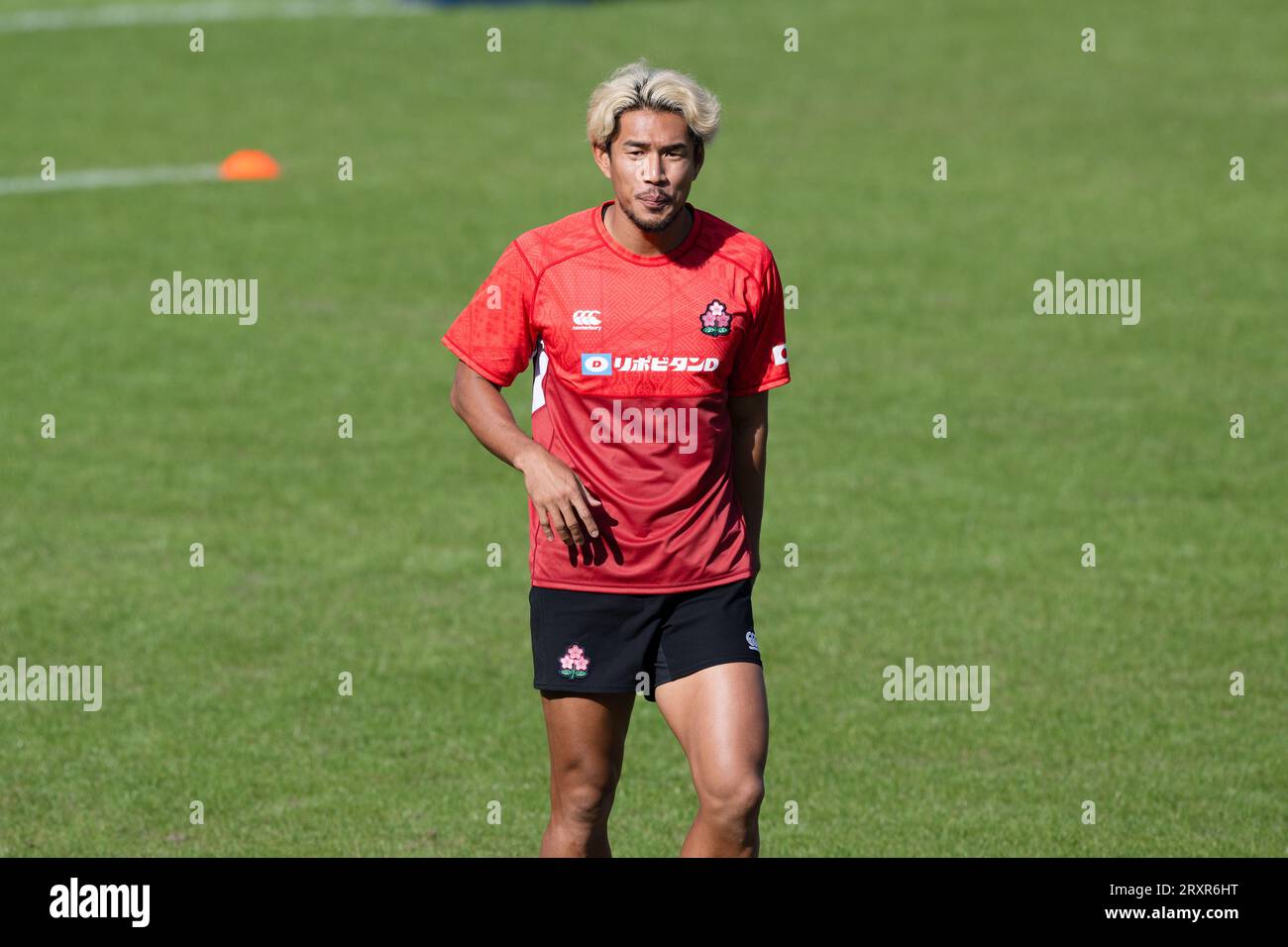 Ryohei Yamanaka (JPN) assiste à une séance d'entraînement lors de la coupe du monde de rugby 2023 au stade Ernest-Wallon de Toulouse, France, le 26 septembre 2023. Crédit : Yuka Shiga/AFLO/Alamy Live News Banque D'Images