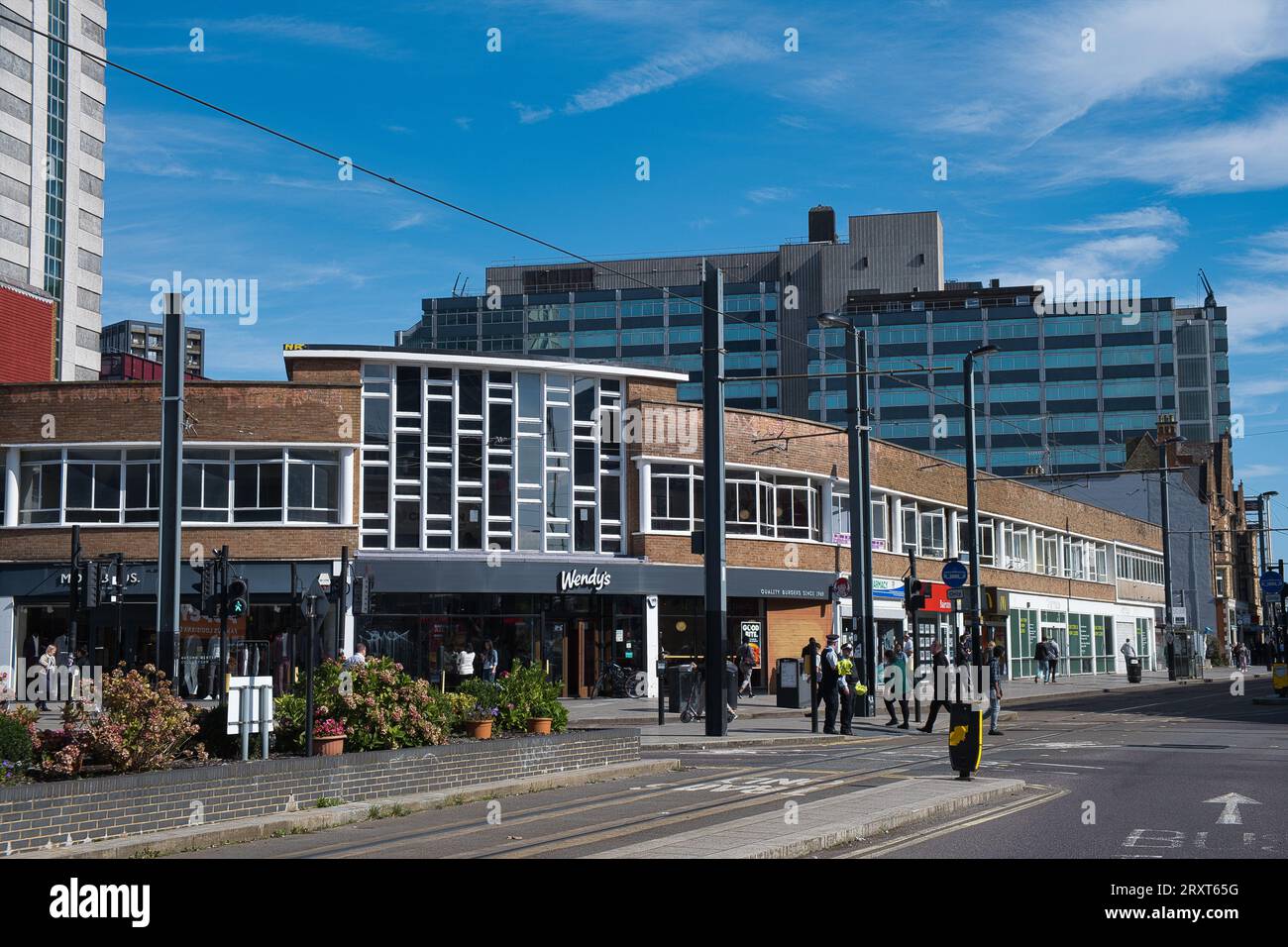 Maison Norfolk conçue par Howell & Brooks construite à la fin des années 50 dans le centre de Croydon Banque D'Images