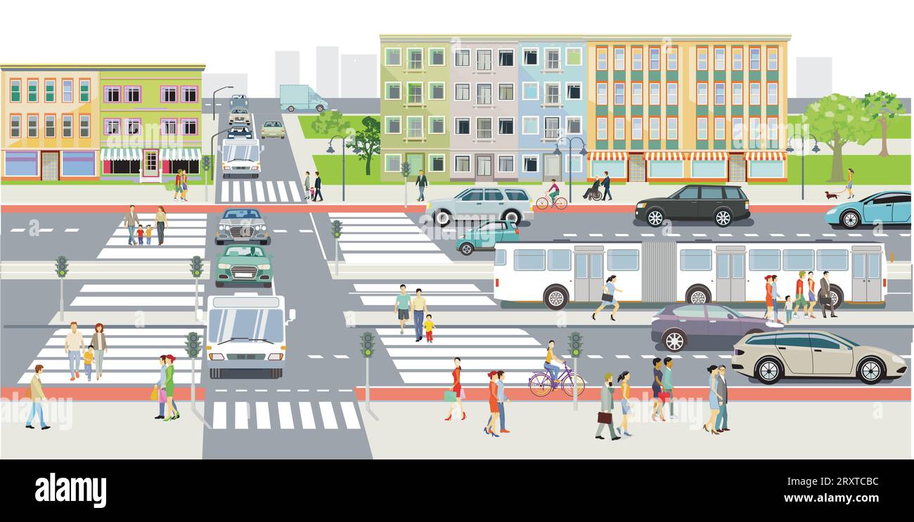 Route et circulation Banque d'images vectorielles - Alamy