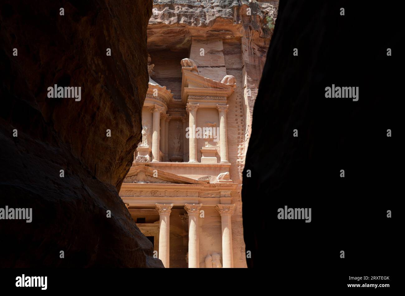 Ruines de Petra, Jordanie Banque D'Images