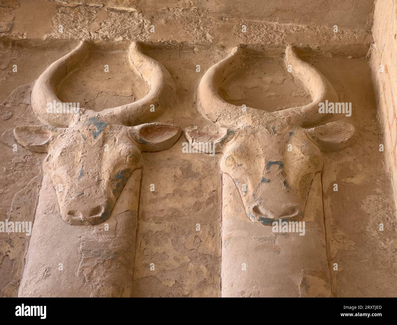 Reliefs dans le tombeau KV11, le tombeau de l'ancienne Egyptienne Ramsès III, Vallée des Rois, site du patrimoine mondial de l'UNESCO, Thèbes, Egypte, Afrique du Nord, Afrique Banque D'Images