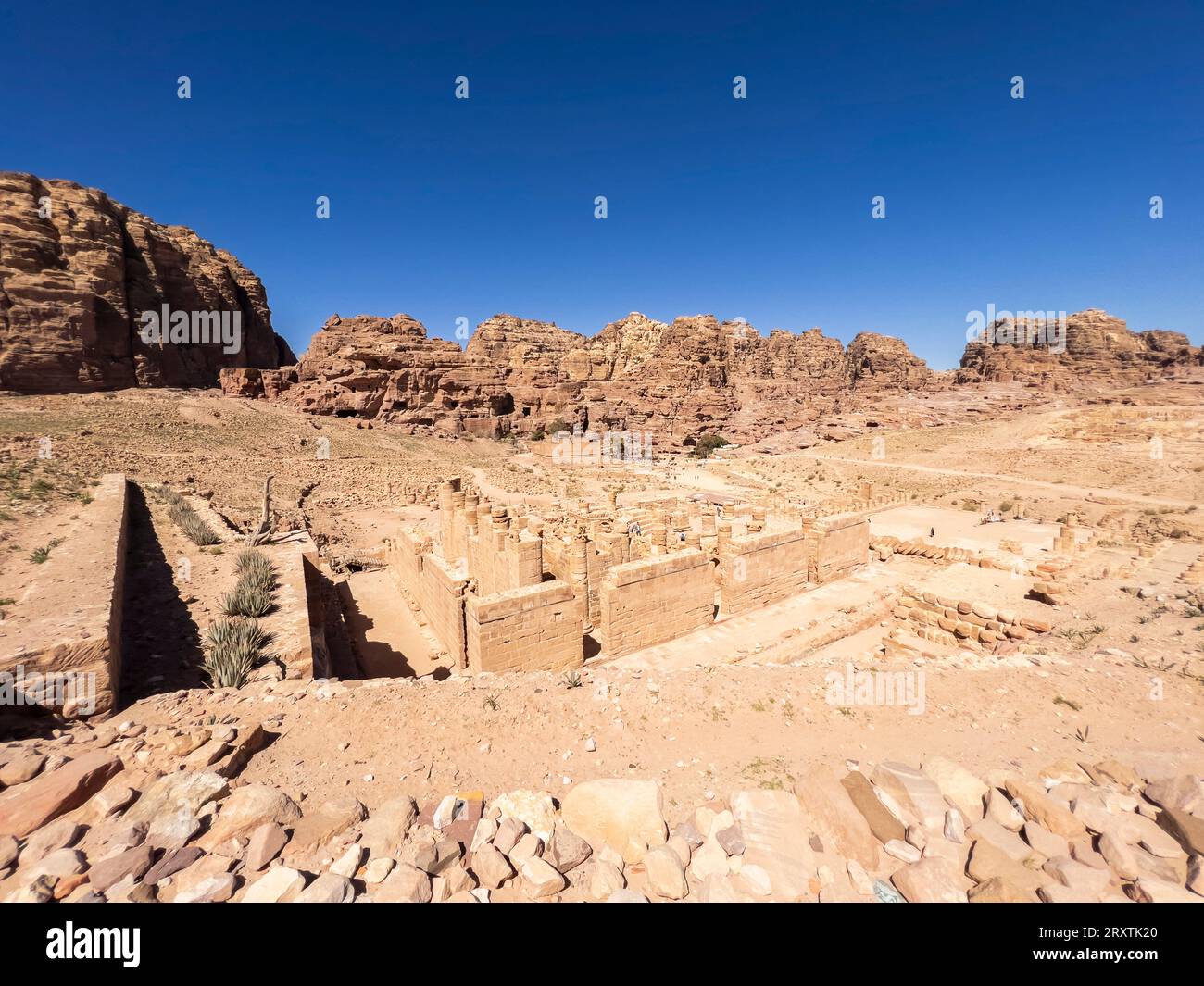 L'église byzantine, le parc archéologique de Petra, site du patrimoine mondial de l'UNESCO, l'une des sept nouvelles merveilles du monde, Petra, Jordanie, Moyen-Orient Banque D'Images