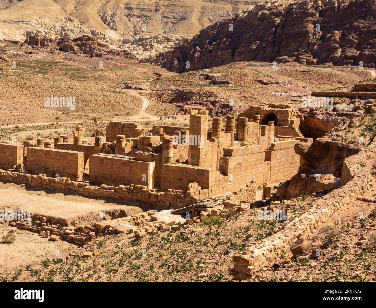 L'église byzantine, le parc archéologique de Petra, site du patrimoine mondial de l'UNESCO, l'une des sept nouvelles merveilles du monde, Petra, Jordanie, Moyen-Orient Banque D'Images
