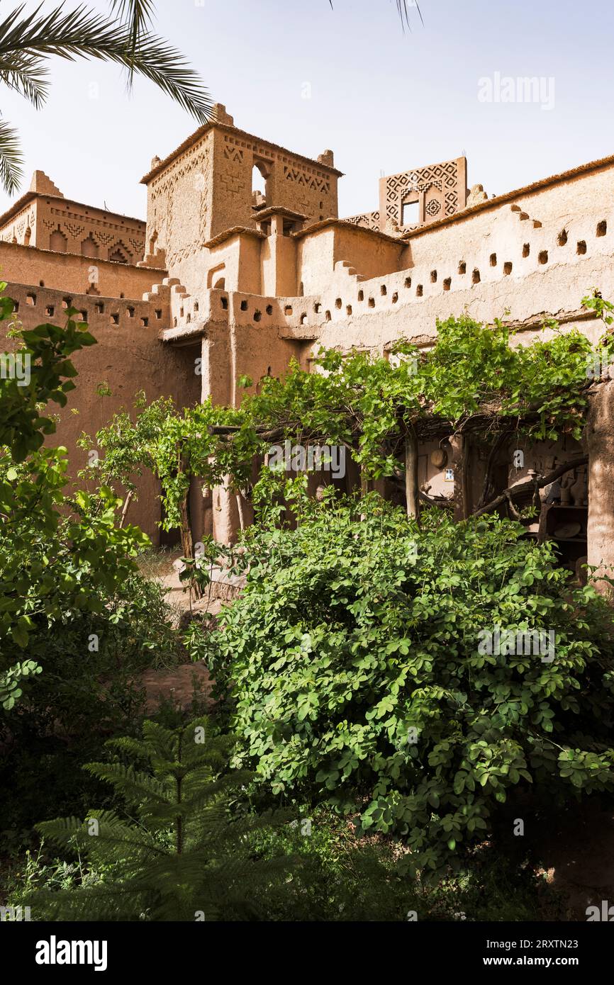 Kasbah historique Amridil entourée d'arbres, Skoura, montagnes de l'Atlas, province de Ouarzazate, Maroc, Afrique du Nord, Afrique Banque D'Images