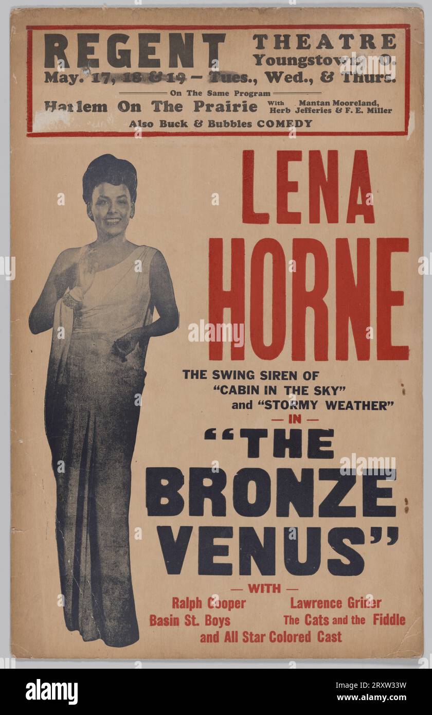 Carte fenêtre pour la Vénus Bronze 1943 Banque D'Images