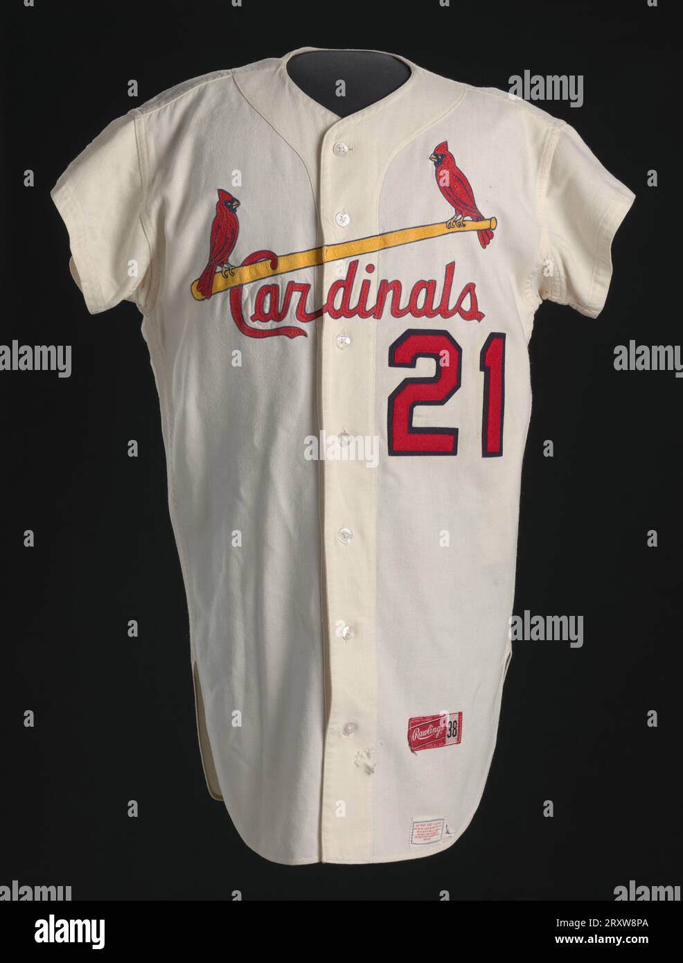 Maillot De Baseball Rawlings Homme - Blanc Et Bleu Royal, Taille M, Chemise Boutonnée