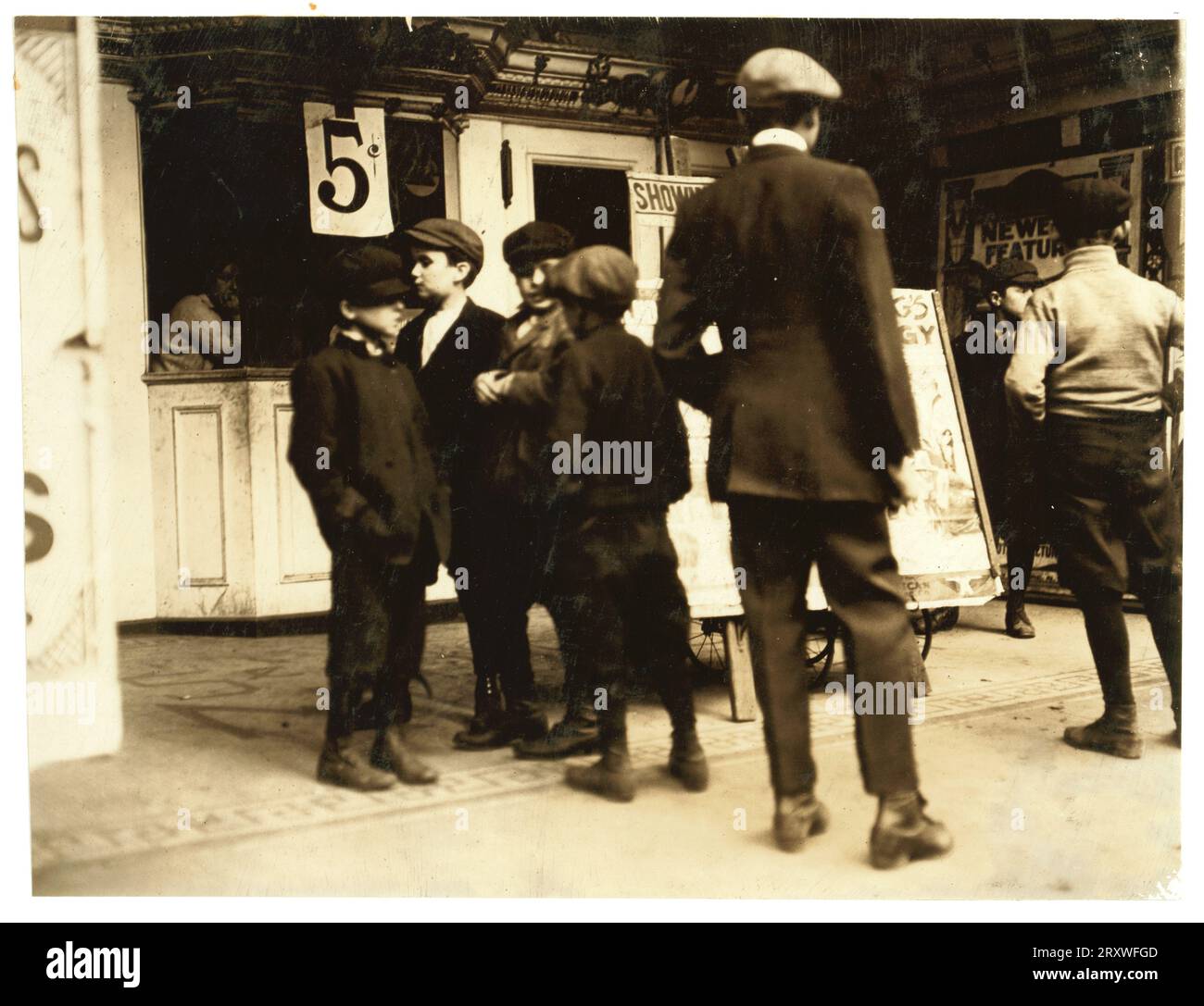 Newsboys US 1910 Banque D'Images