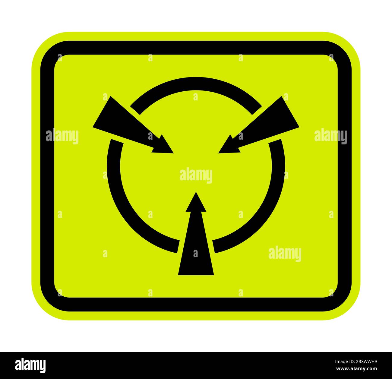 Symbole de dispositif statique de signe circulaire Illustration de Vecteur