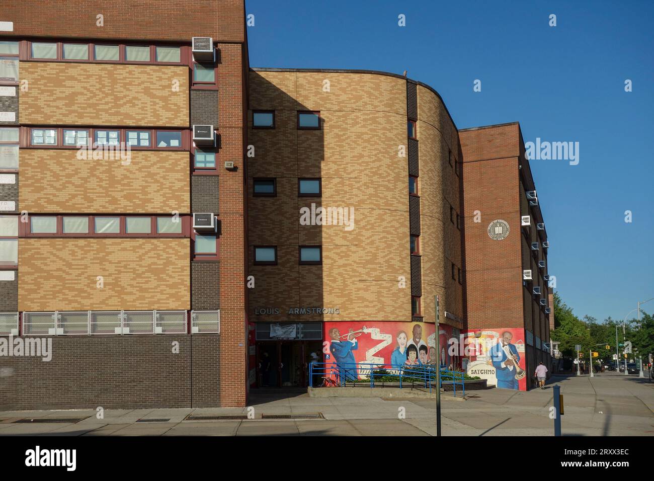 Louis Armstrong Middle School, Intermediate School 227, à East Elmhurst, Queens, New York City, Banque D'Images