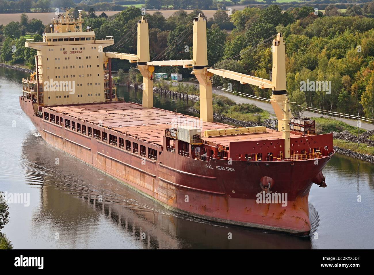 Genral Cargo Ship AAL GEELONG passant le canal de Kiel Banque D'Images