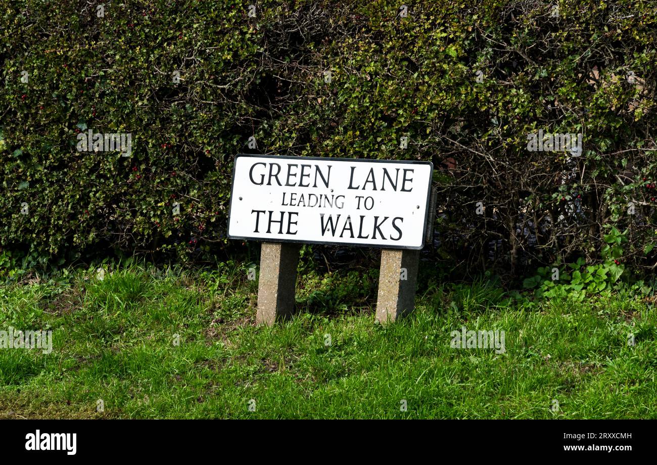 Plaque signalétique, Cherry Willingham, Lincolnshire Banque D'Images