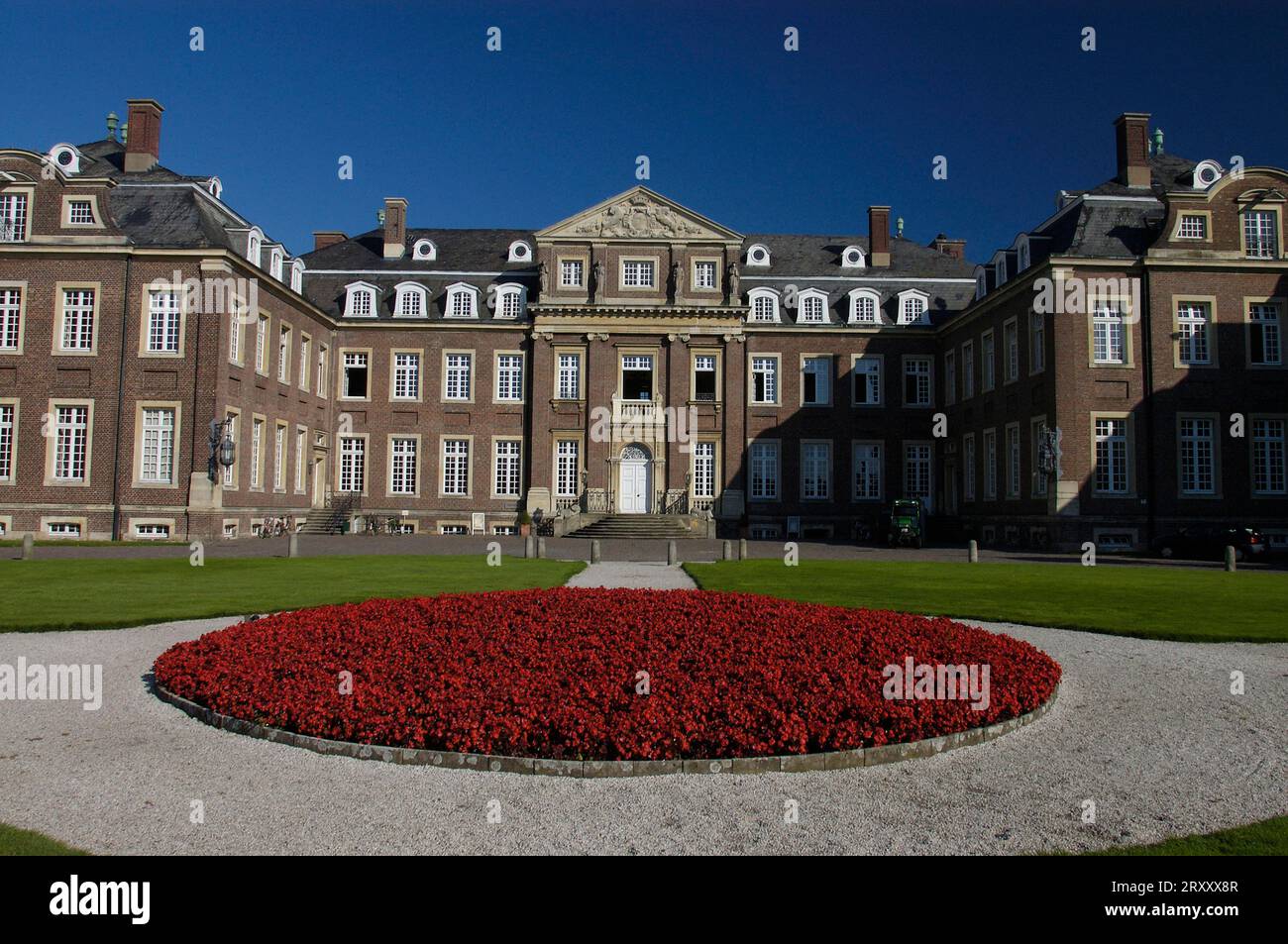 Château de douves Nordkirchen, Westphalie Versailles, Rhénanie du Nord-Westphalie, Château de douves baroque Nordkirchen, siège de l'Université d'Applied Banque D'Images