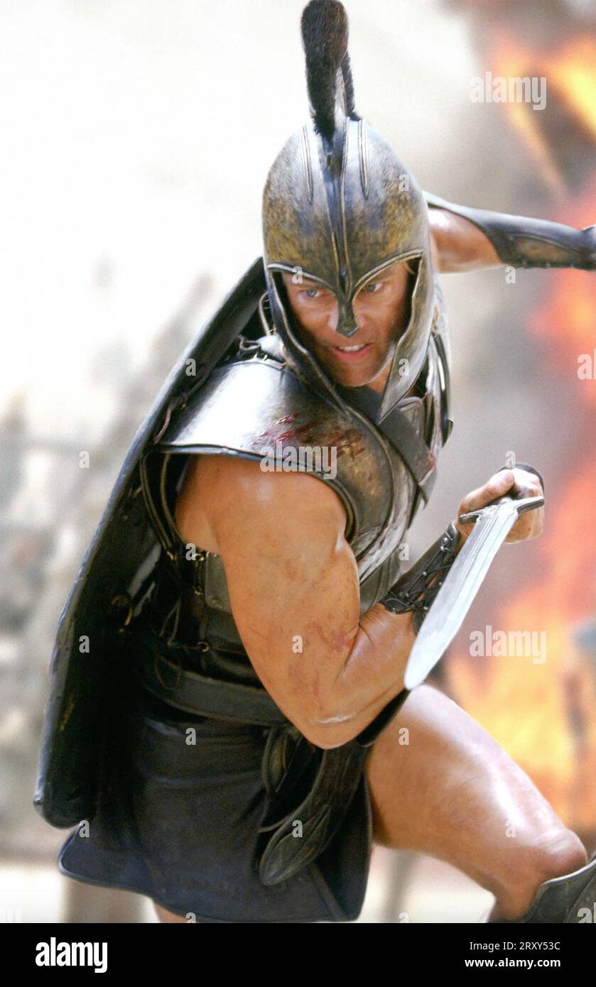 TROY 2004 Warner Bros. Films avec Brad Pitt Banque D'Images