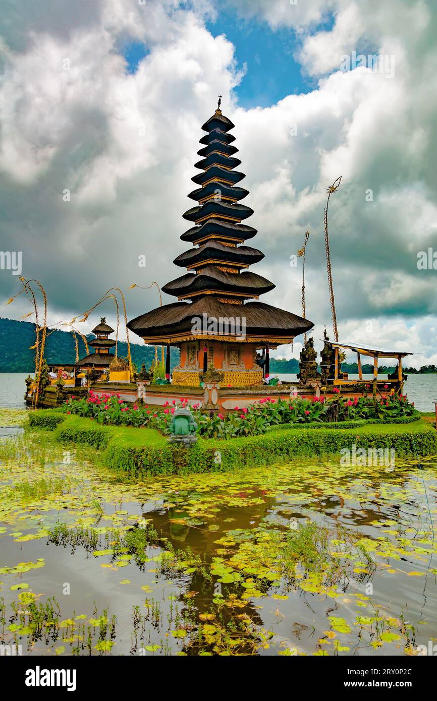 Pura Ulun Danu Bratan. Bali. Indonésie Banque D'Images