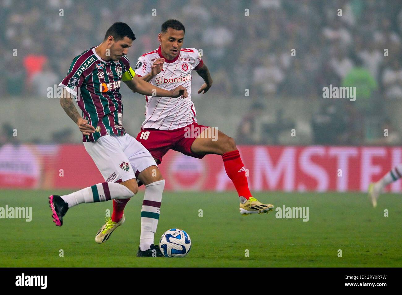 Rio, Brésil - 27 septembre 2023, joueur de Nino dans le match entre Fluminense (BRA) et Internacional (BRA) qui s'est tenu au stade Maracanã pour le premier match de Banque D'Images