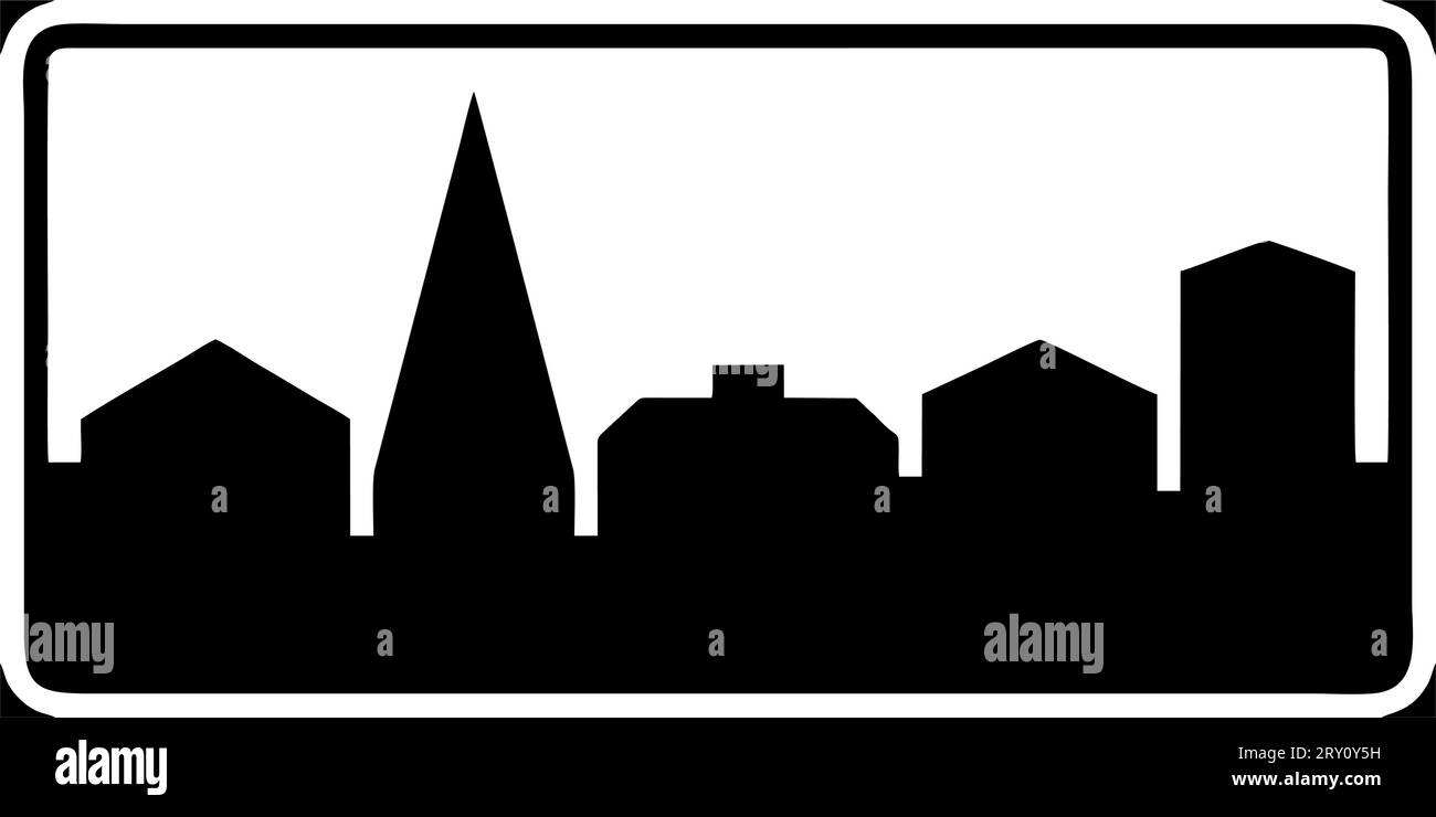 Fin de l'autoroute, signalisation spéciale de réglementation, signalisation routière en Suède Illustration de Vecteur