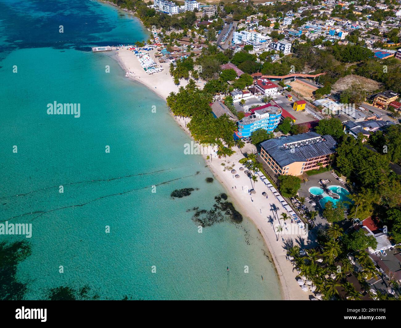 République dominicaine, province de Saint-Domingue, Boca Chica Banque D'Images