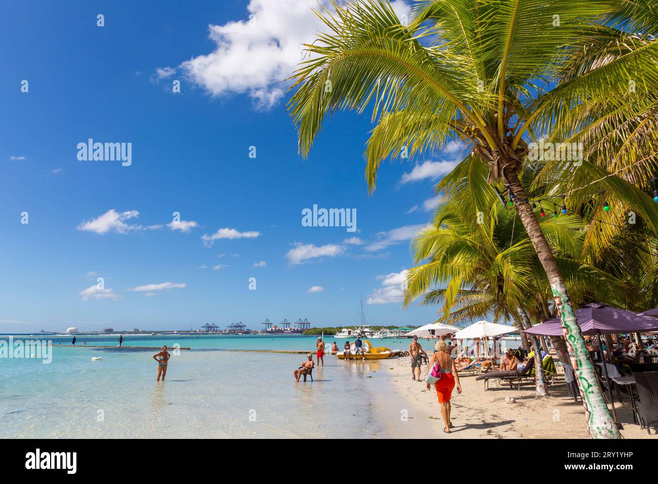 République dominicaine, province de Saint-Domingue, Boca Chica Banque D'Images