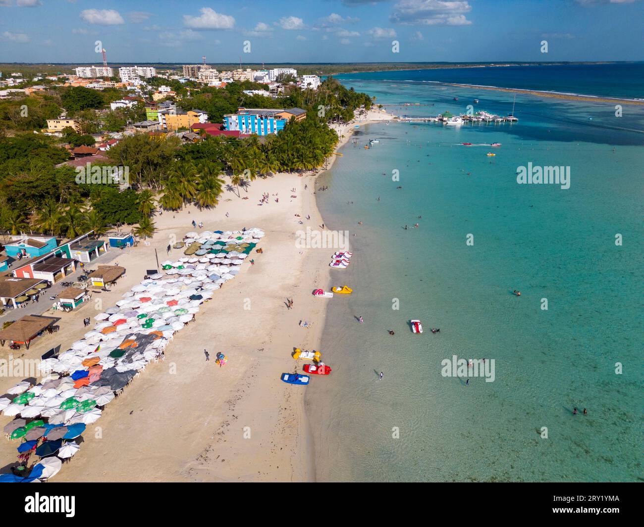 République dominicaine, province de Saint-Domingue, Boca Chica Banque D'Images