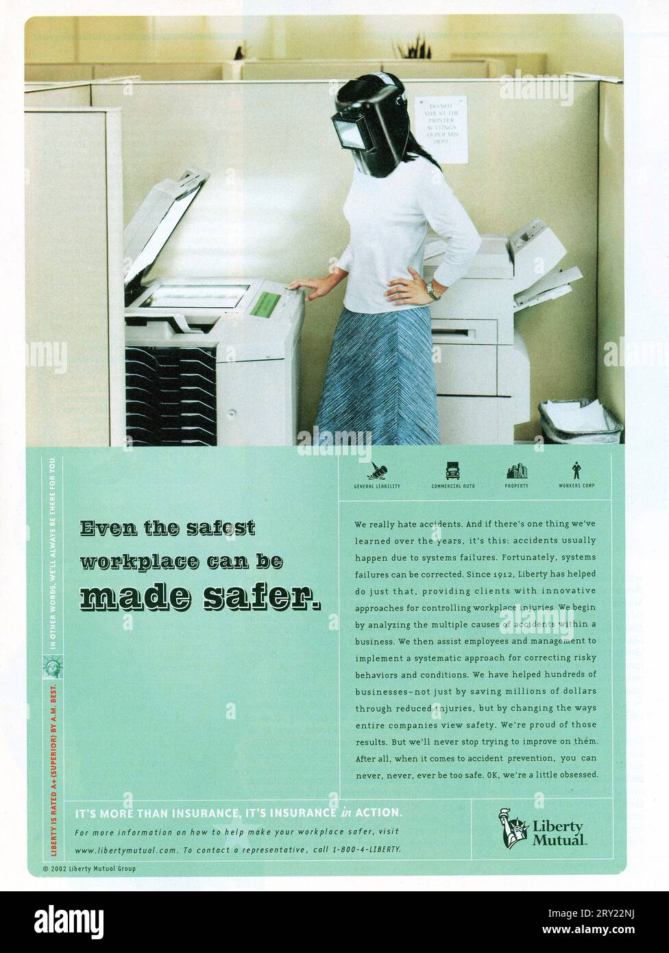 Vintage 'Time' Magazine 6 mai 2002 publication publicitaire, États-Unis Banque D'Images