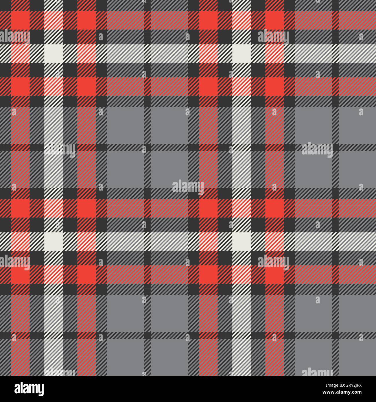 Motif sans couture à carreaux (tartan). Rouge, noir, gris, blanc. Style écossais, bûcheron et hipster. Illustration de Vecteur