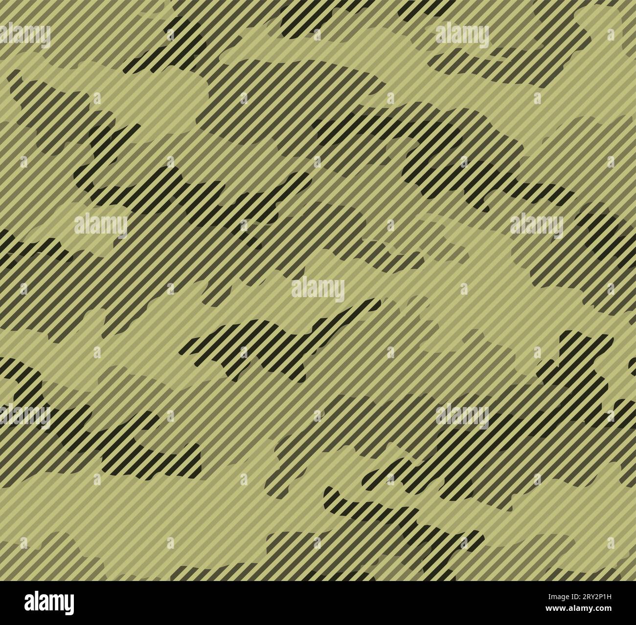 Motif sans couture camouflage. Texture de ligne demi-ton. Nuances de couleur vert olive. Illustration de Vecteur